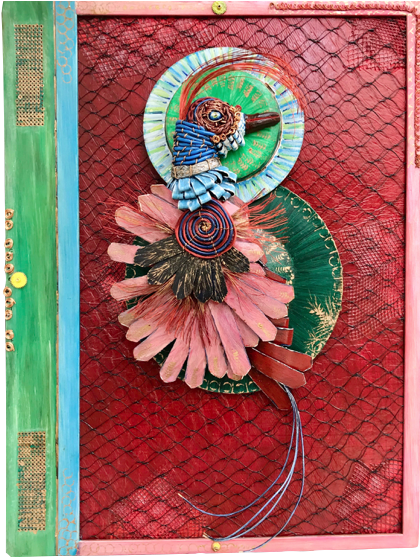 #oiseau #art récupération #sculpture #cercles